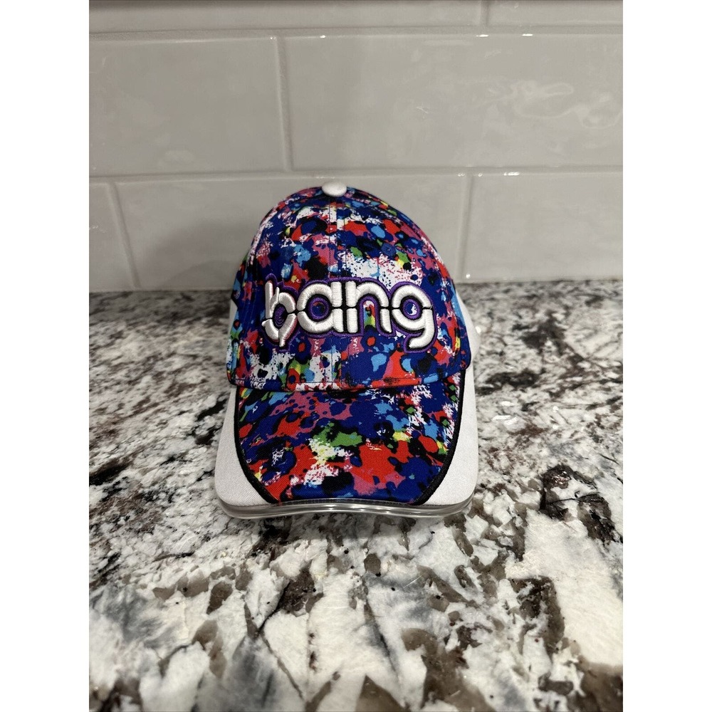 Bang Energy Drink Multicolored LED Light Up Adjustable Snapback Hat Cap One Size